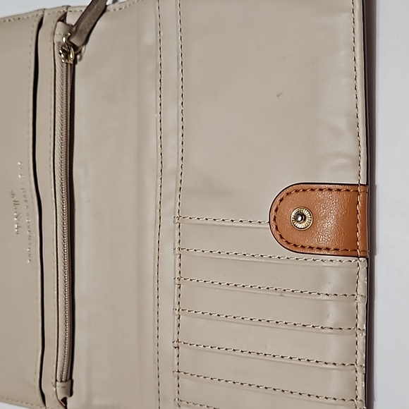 Stella & Dot Brown Checkbook Charge Card Coin Wallet #P-19 - Picture 6 of 14